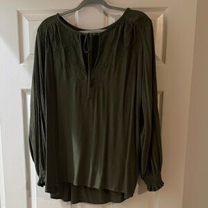 Knox Rose Dark Green Women's Blouse